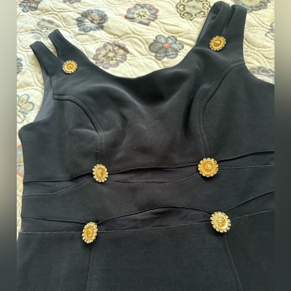 Vintage Betsy & Adam Black Body-con Sheeth Dress - Picture 2 of 6